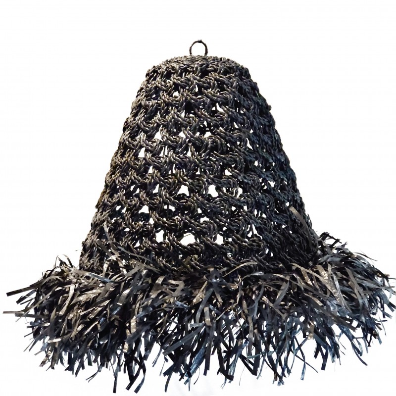 BLACK CONE FRINGE LAMP - HANGING LAMPS